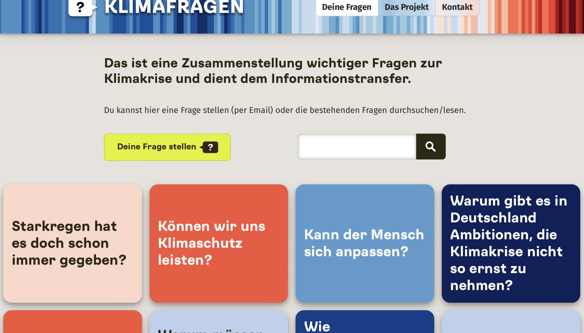 Klimafragen Portal